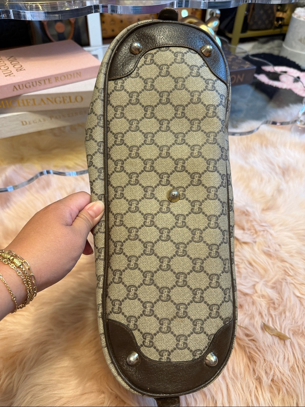 Gucci plus monogram vintage Boston - Picture 6 of 6